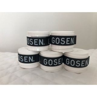 ゴーセン(GOSEN)のGOSEN グリップテープ 5個★迅速発送 白 ゴーセン マイバチ✳︎色変更可(その他)