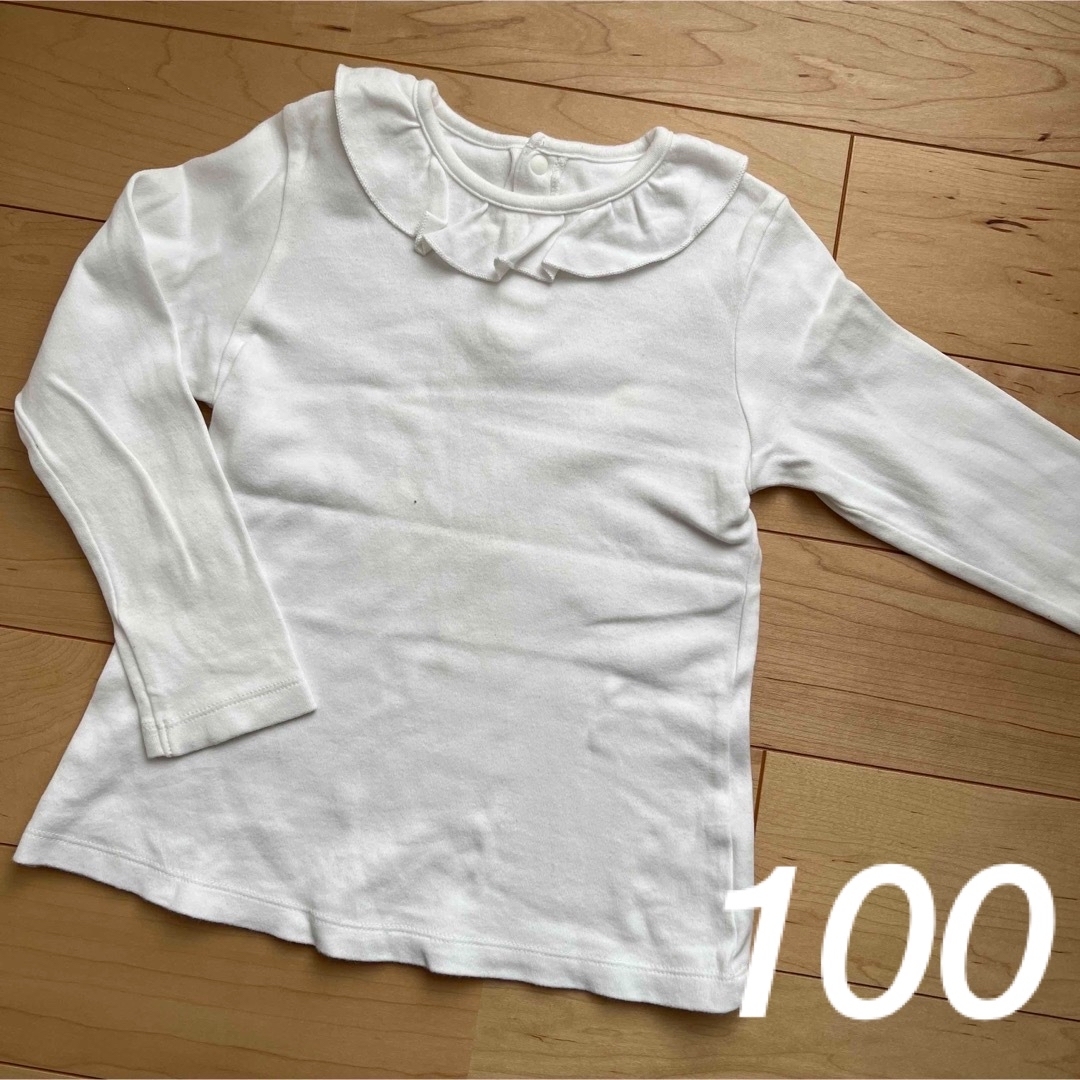 UNIQLO(ユニクロ)のUNIQLO  クルーネックT 100  キッズ/ベビー/マタニティのキッズ服女の子用(90cm~)(Tシャツ/カットソー)の商品写真