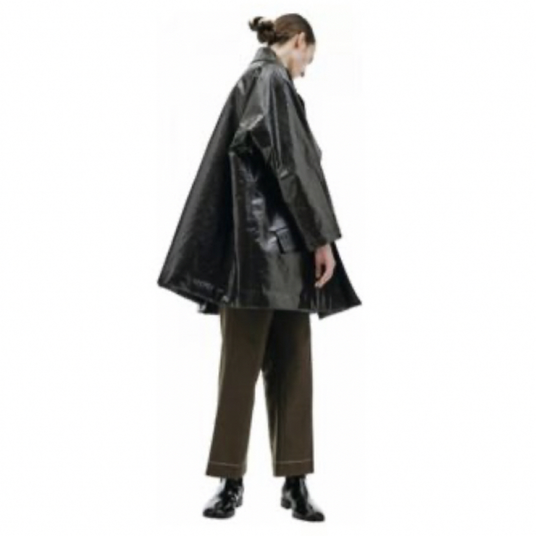 熱販売 21aw MaisonMargiela オーバーサイズレザーコート ブラック L 熱販売 21aw MaisonMargiela オーバーサイズレザーコート ブラック L