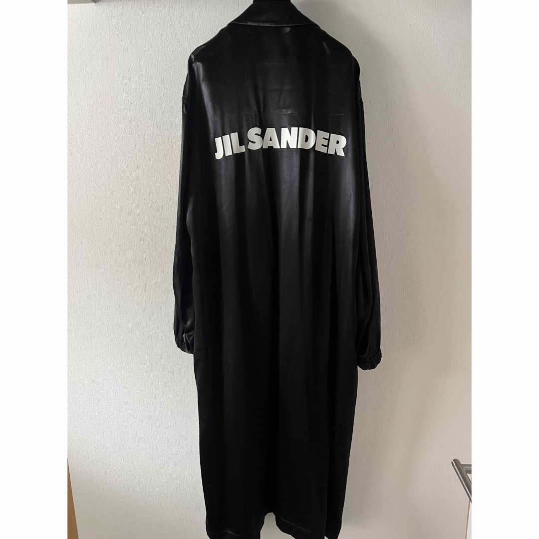 Jil Sander(ジルサンダー)のJILSANDER ロングコート ブラック メンズのジャケット/アウター(トレンチコート)の商品写真