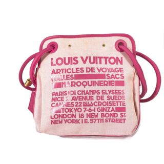 ルイヴィトン(LOUIS VUITTON)のルイヴィトン LOUIS VUITTON ライダー M92809 肩掛け クルーズ 2009年春夏限定 ショルダーバッグ キャンバス/レザー ピンク(ショルダーバッグ)