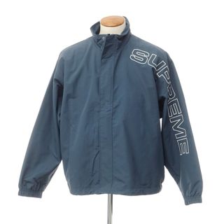 シュプリーム(Supreme)の【中古】シュプリーム Supreme 2023年秋冬 Spellout Embroidered Track Jacket ナイロン トラックジャケット ダークブルー【サイズM】【メンズ】(マウンテンパーカー)