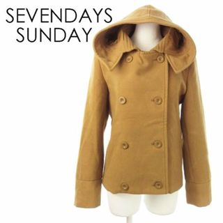 セブンデイズサンデイ(SEVENDAYS=SUNDAY)のセブンデイズサンデイ ショート丈フーディーコート M 茶 231023AO2R(その他)