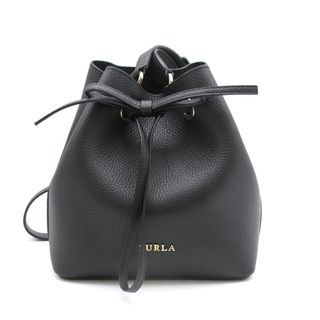 フルラ(Furla)のFurla (フルラ) コスタンザ 巾着 ショルダーバッグ クロスボディ 肩掛け 斜め掛け レザー ブラック BQK2CSZ レディース 美品(ショルダーバッグ)