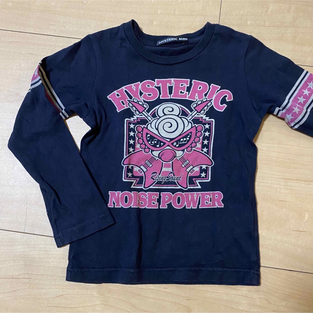 HYSTERIC MINI(ヒステリックミニ)のヒスミニ　ロンT 100cm 黒　トップス キッズ/ベビー/マタニティのキッズ服女の子用(90cm~)(Tシャツ/カットソー)の商品写真