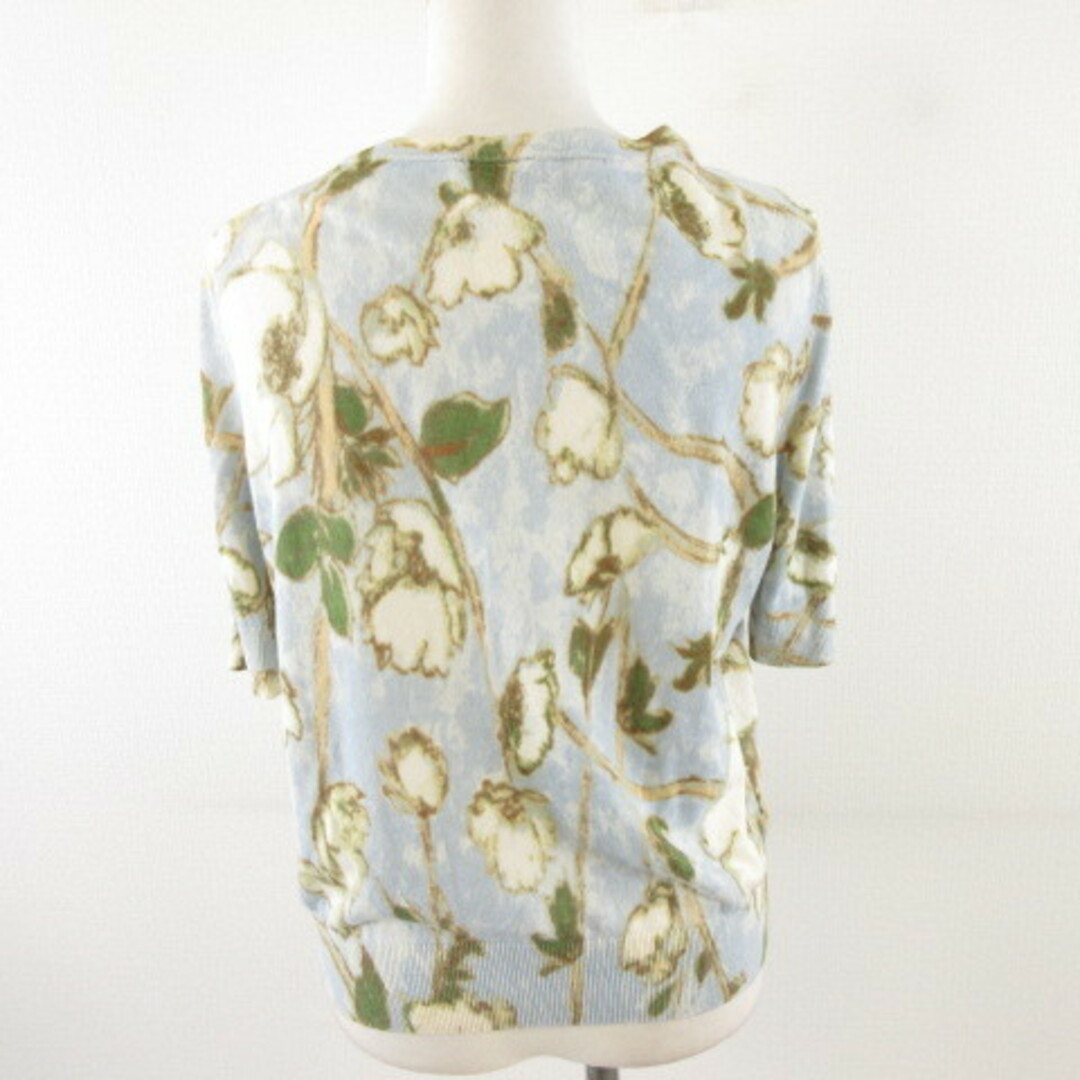 TALBOTS - タルボット TALBOTS ニットカーディガン 薄手 半袖 花柄