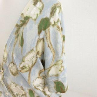 TALBOTS - タルボット TALBOTS ニットカーディガン 薄手 半袖 花柄