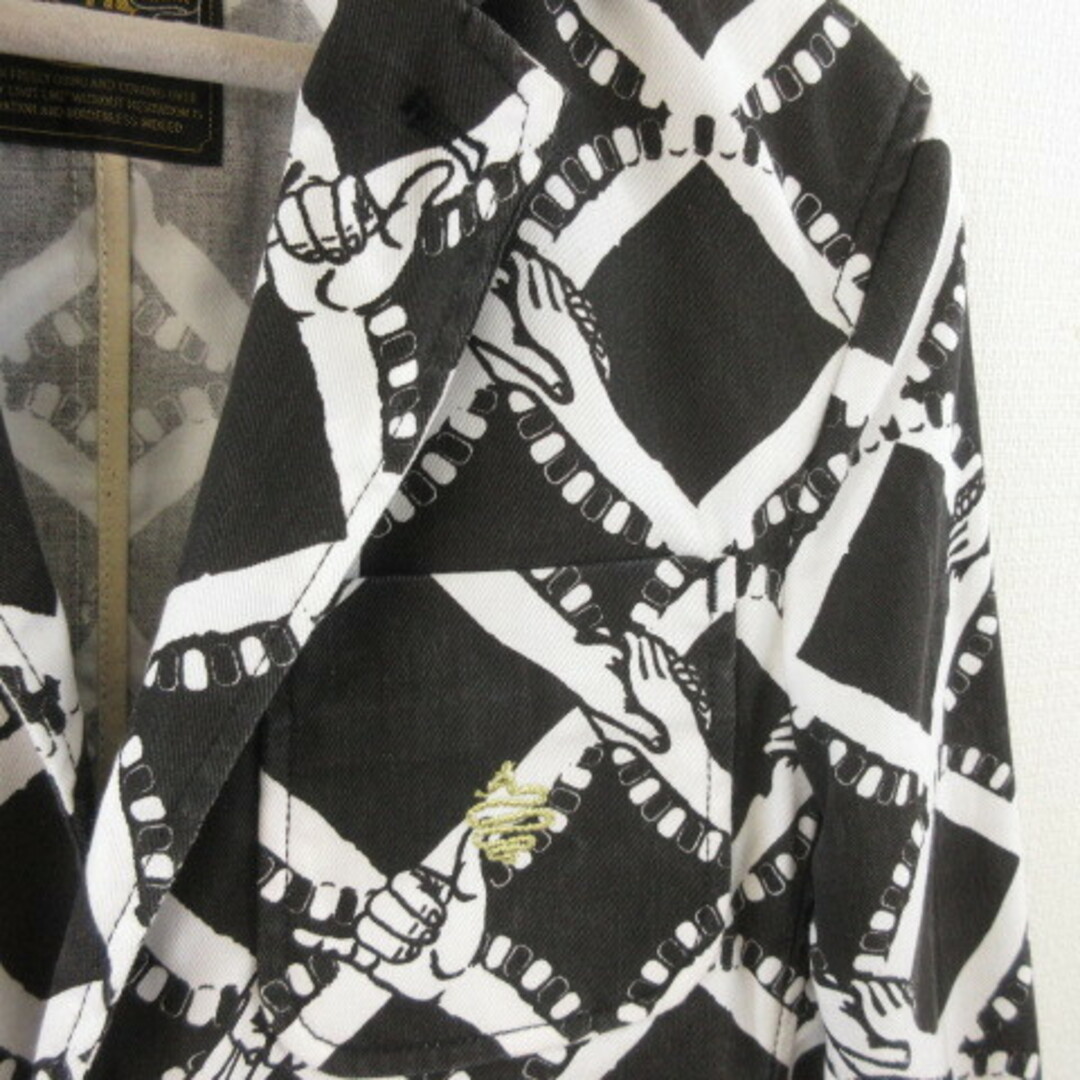 aldies(アールディーズ)のアールディーズ ALDIES リミックスジャケット 長袖 総柄 プリント メンズのジャケット/アウター(テーラードジャケット)の商品写真