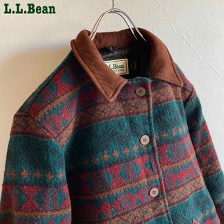 エルエルビーン(L.L.Bean)のUSA ビンテージ エルエルビーン シンサレート ネイティブ ウール ジャケット(ブルゾン)