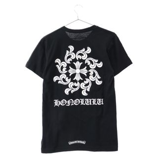 クロムハーツ(Chrome Hearts)のCHROME HEARTS クロムハーツ Honolulu Back Cross Tee ホノルル CHシャイン プリント半袖Tシャツカットソー ブラック(Tシャツ/カットソー(半袖/袖なし))