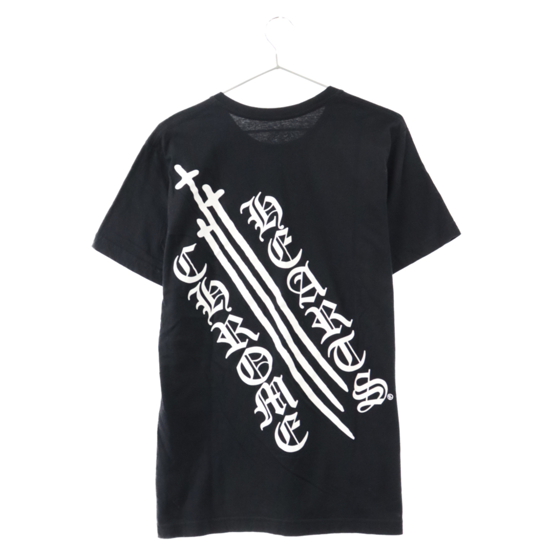 Chrome Hearts(クロムハーツ)のCHROME HEARTS クロムハーツ RS3クロスプリント ポケット付き半袖Tシャツ クルーネックカットソー ブラック メンズのトップス(Tシャツ/カットソー(半袖/袖なし))の商品写真