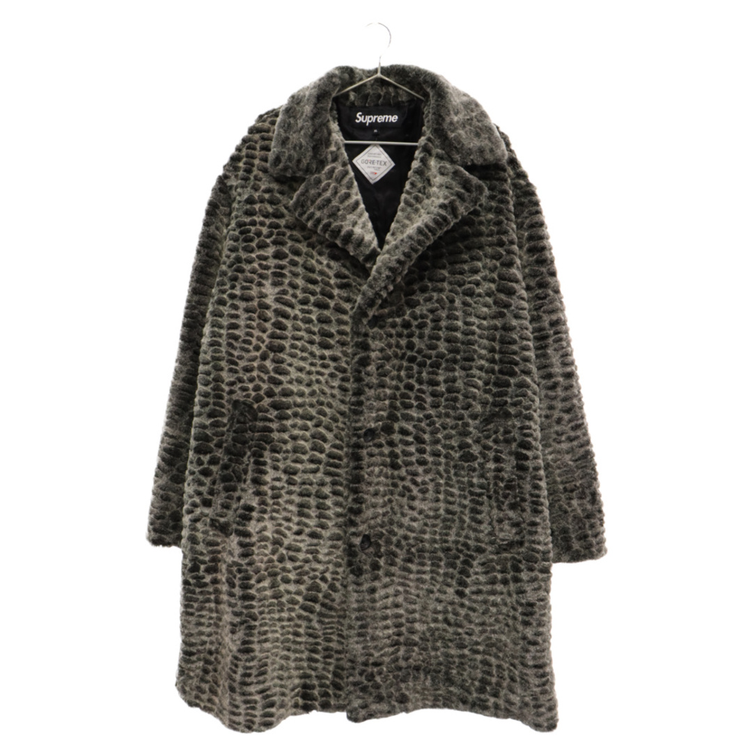 Supreme(シュプリーム)のSUPREME シュプリーム 23SS Croc Faux Fur Overcoat フェイクファーオーバーコート グレー メンズのジャケット/アウター(フライトジャケット)の商品写真