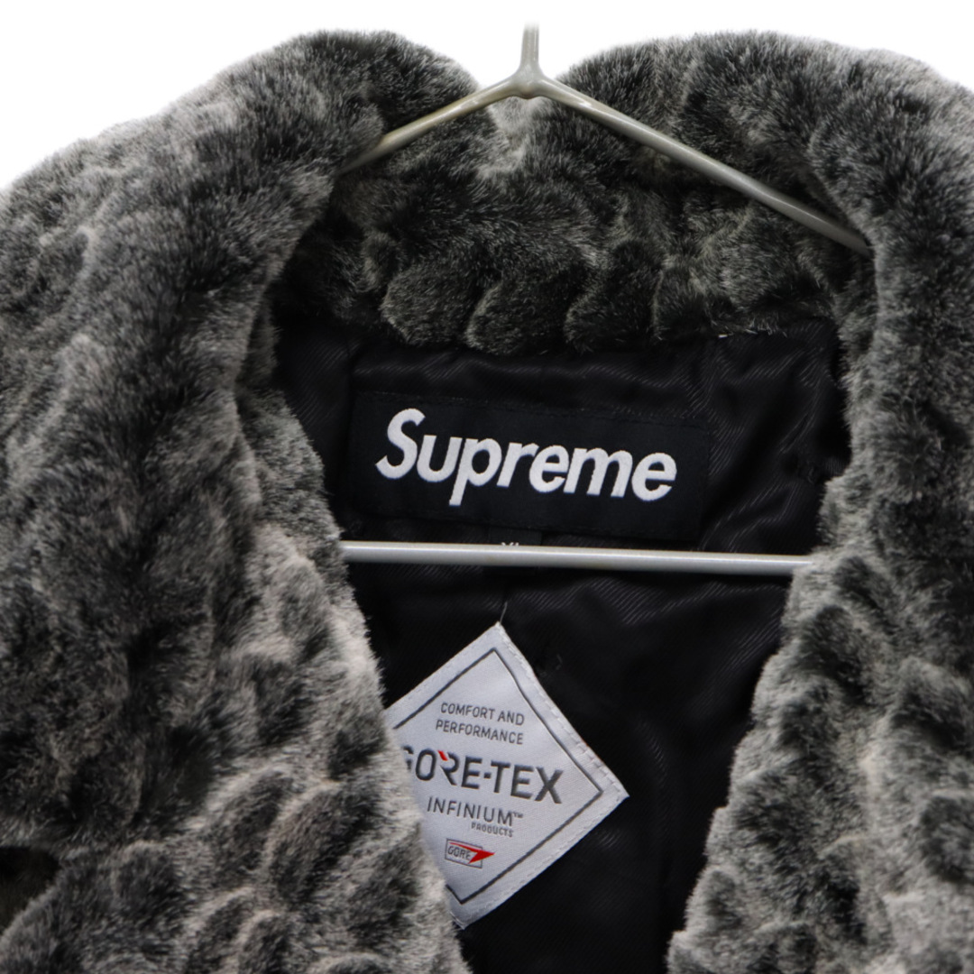 Supreme(シュプリーム)のSUPREME シュプリーム 23SS Croc Faux Fur Overcoat フェイクファーオーバーコート グレー メンズのジャケット/アウター(フライトジャケット)の商品写真