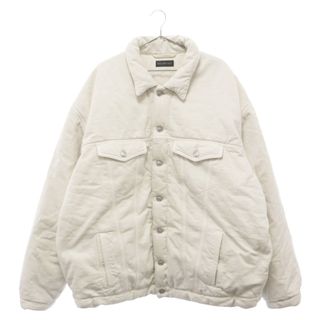 バレンシアガ(Balenciaga)のBALENCIAGA バレンシアガ 22AW PADDING DENIM JACKET パディングデニムジャケット 681689 TNW03 ホワイト(Gジャン/デニムジャケット)