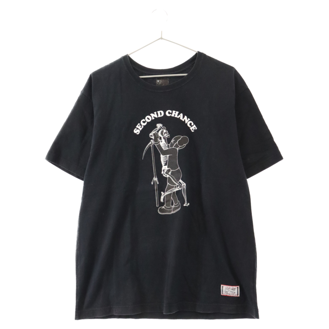 655センチ身幅NEIGHBORHOOD ネイバーフッド ×Originalfake×KAWS Skull Print Tee オリジナルフェイク カウズ スカルプリント半袖Tシャツ ブラック