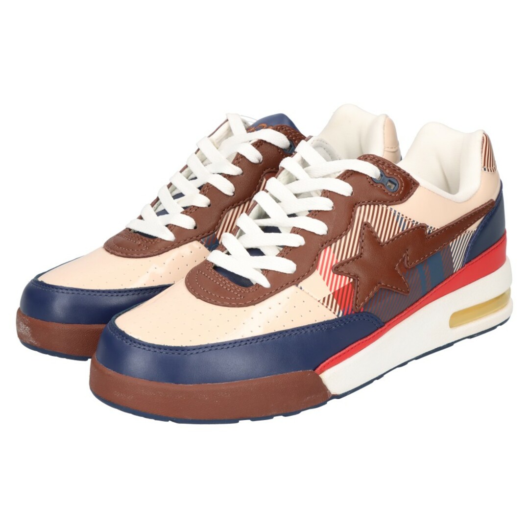 A BATHING APE(アベイシングエイプ)のA BATHING APE アベイシングエイプ BAPESTA ベイプスタ ローカットスニーカー ブラウン US9.5/27.5cm MFW-00802 メンズの靴/シューズ(スニーカー)の商品写真