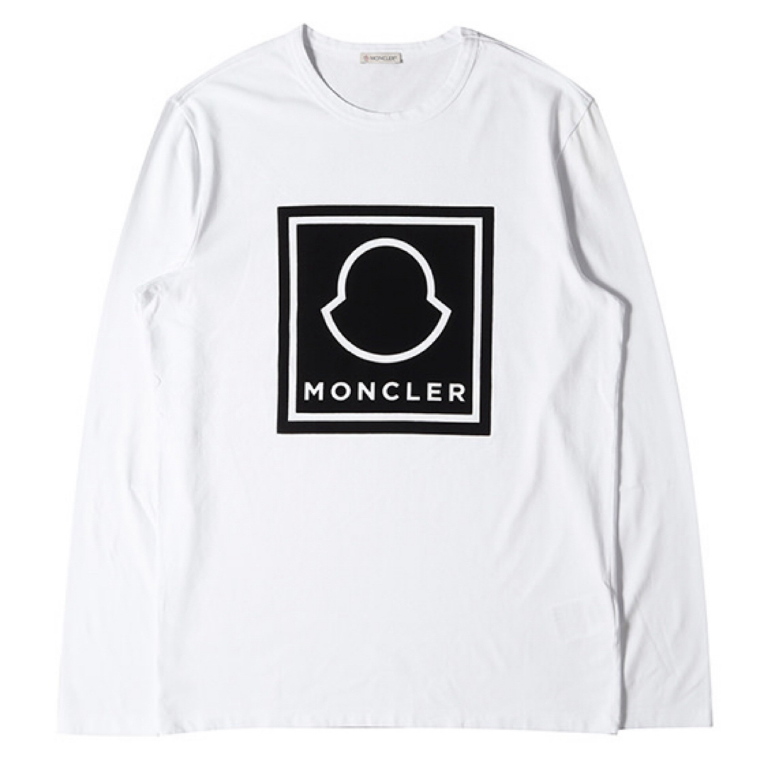 ★最新作★ MONCLER 長袖Tシャツ XL ロンT モンクレール ホワイト | フリマアプリ ラクマ