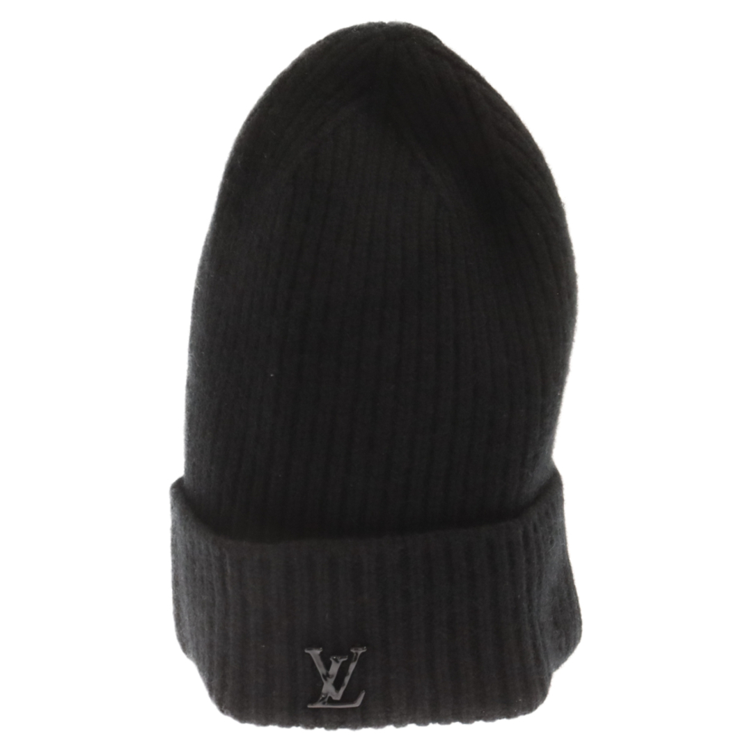 LOUIS VUITTON ルイヴィトン ビーニー・LV アヘッド ロゴ付き ニット帽 帽子 ニットキャップ MP3246 ブラック271センチ横幅