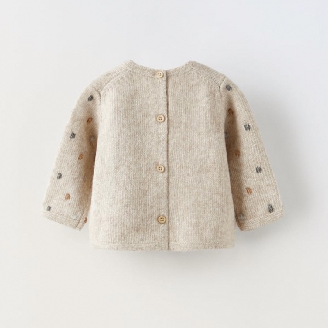 ZARA KIDS(ザラキッズ)のZARAキッズ パターンニットセーター キッズ/ベビー/マタニティのベビー服(~85cm)(ニット/セーター)の商品写真