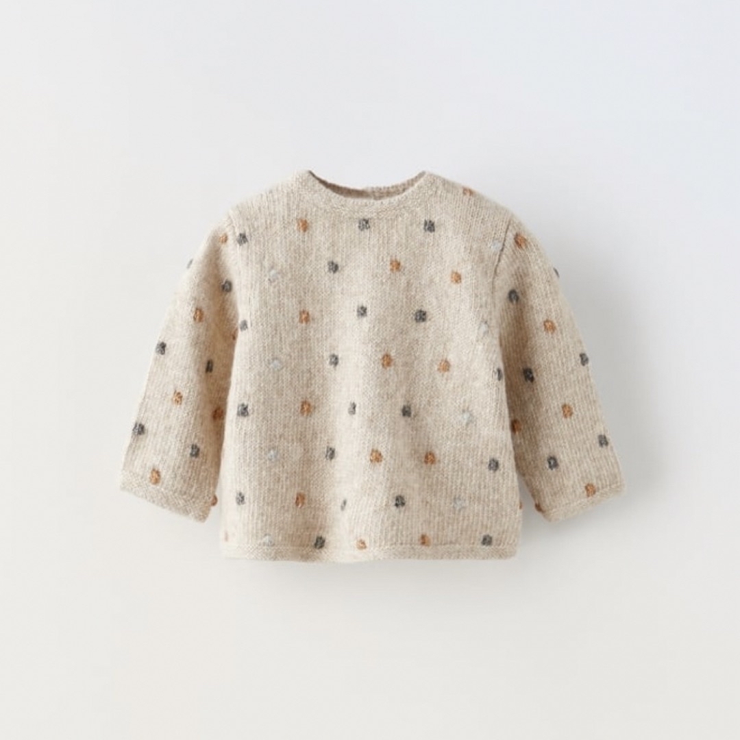 ZARA KIDS(ザラキッズ)のZARAキッズ パターンニットセーター キッズ/ベビー/マタニティのベビー服(~85cm)(ニット/セーター)の商品写真