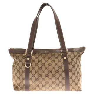 グッチ(Gucci)のGUCCI グッチ GG キャンバス トート ショルダーバッグ ブラウン 141470(トートバッグ)