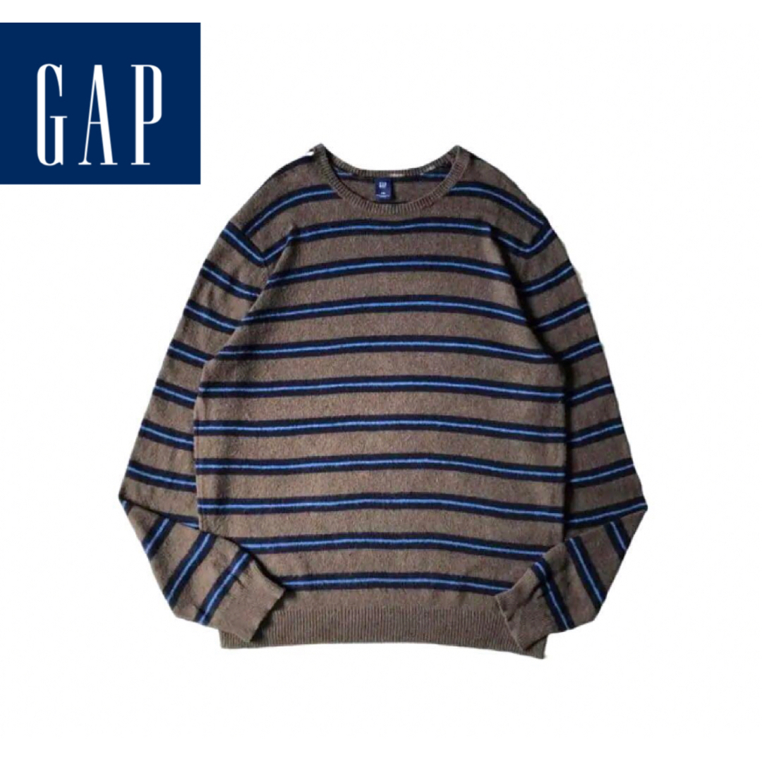 GAP(ギャップ)の00s gap oldgap オールドギャップ コットン ニット ボーダー メンズのトップス(ニット/セーター)の商品写真