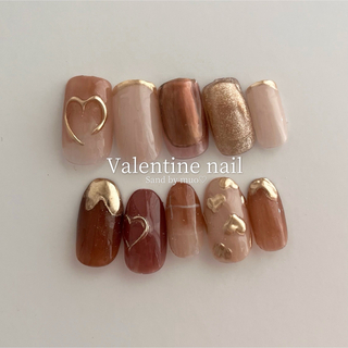 バレンタインネイルチップ コスメ/美容のネイル(つけ爪/ネイルチップ)の商品写真