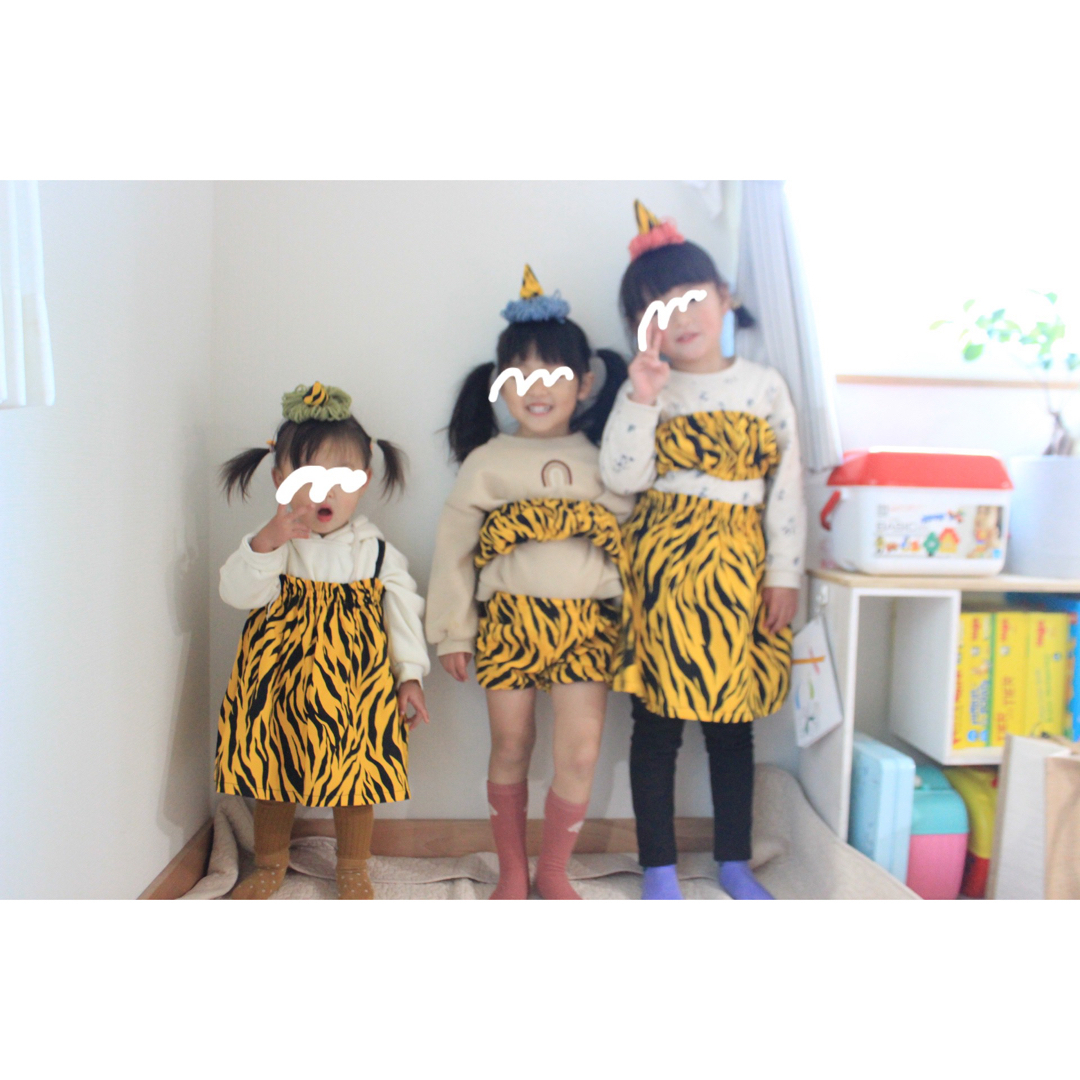 鬼のパンツ　ツノ キッズ/ベビー/マタニティのキッズ服男の子用(90cm~)(パンツ/スパッツ)の商品写真