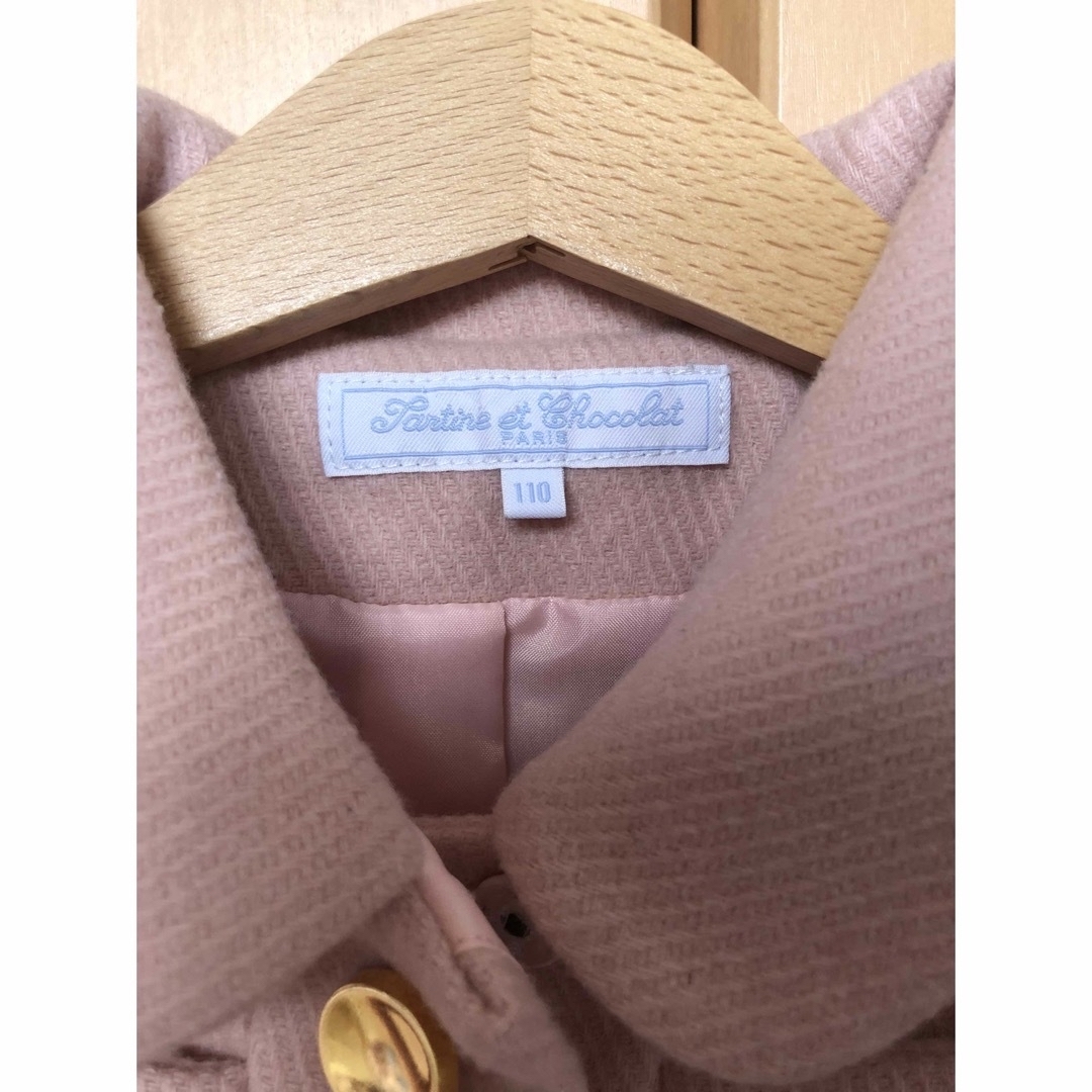 Tartine et Chocolat(タルティーヌ エ ショコラ)のタルティーヌエショコラ　コート　size110 キッズ/ベビー/マタニティのキッズ服女の子用(90cm~)(コート)の商品写真