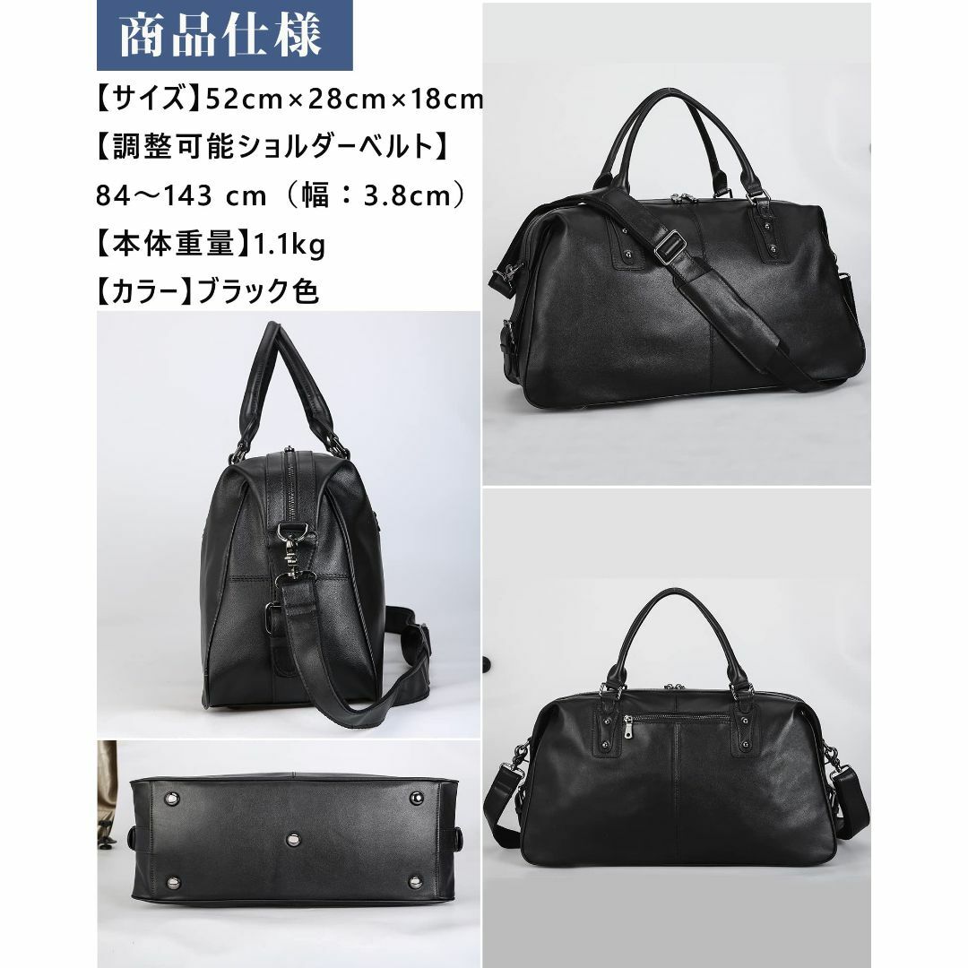 雅革 ボストンバッグ メンズ 本革 牛革 2WAY 機内持ち込み 底鋲 雅革 ボストンバッグ メンズ 本革 牛革 2WAY 機内持ち込み 底鋲