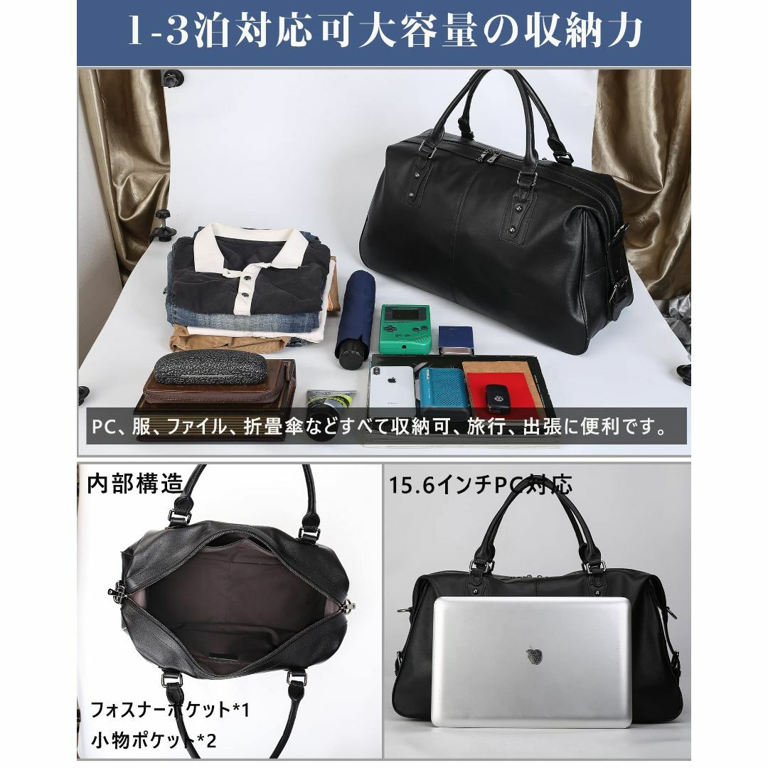 雅革 ボストンバッグ メンズ 本革 牛革 2WAY 機内持ち込み 底鋲 雅革 ボストンバッグ メンズ 本革 牛革 2WAY 機内持ち込み 底鋲