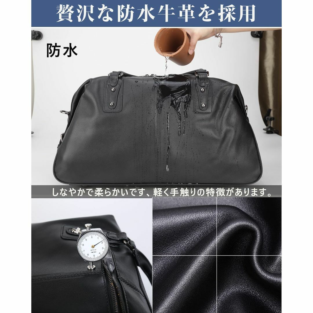 雅革 ボストンバッグ メンズ 本革 牛革 2WAY 機内持ち込み 底鋲 雅革 ボストンバッグ メンズ 本革 牛革 2WAY 機内持ち込み 底鋲