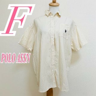 ユーエスポロアッスン(U.S. POLO ASSN.)のユーエスポロアッスン　半袖シャツ　F　ベージュ　カジュアル　刺繍　綿100%(シャツ/ブラウス(半袖/袖なし))