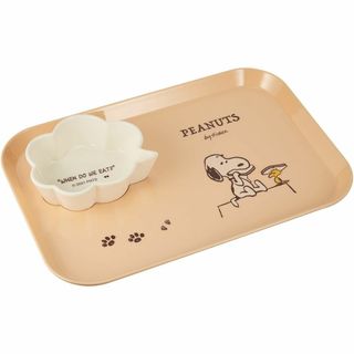 【色: EAT OR】大西賢製販 PEANUTS メラミンプレート＆ボウルセット(食器)