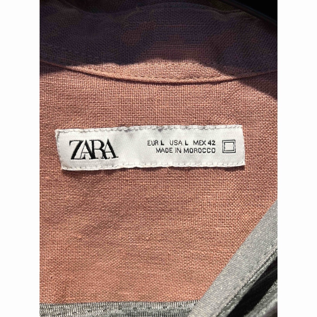 ZARA(ザラ)の◇ZARA◇ザラ◇半袖◇メンズ◇リネンシャツ◇US◇Ｌサイズ◇未使用タグ付き◇ メンズのトップス(シャツ)の商品写真