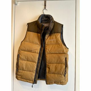 エディーバウアー(Eddie Bauer)のEDDIE BAUER ダウンベスト　Ｍ　　茶色  EB650(ダウンジャケット)