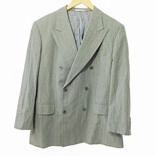 ジバンシィ(GIVENCHY)のジバンシィ ダブル テーラードジャケット ブレザー ウール グレー 46B(テーラードジャケット)