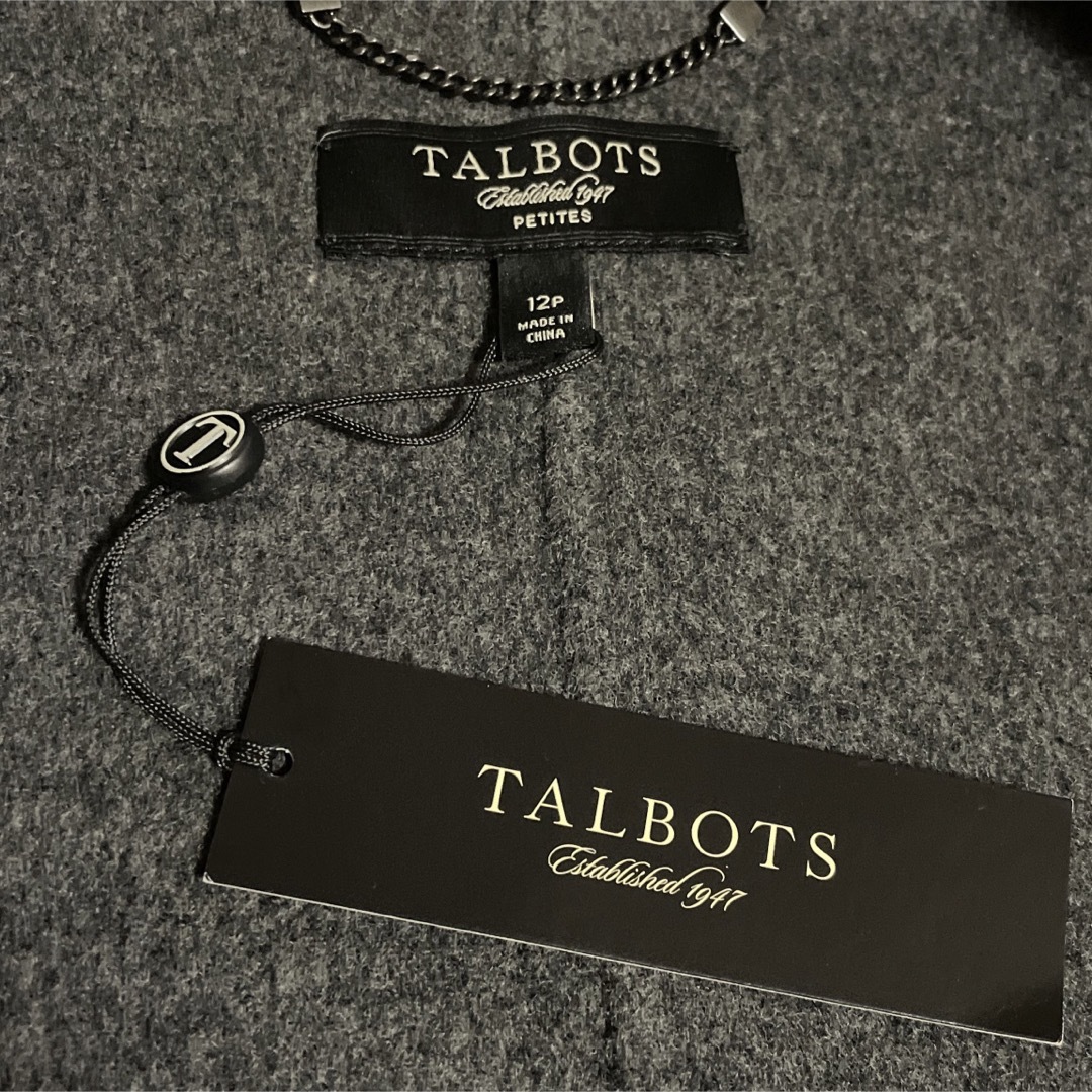 TALBOTS(タルボット)の新品タグ付き　TALBOTS タルボット　ウール　ロングコート レディースのジャケット/アウター(ロングコート)の商品写真