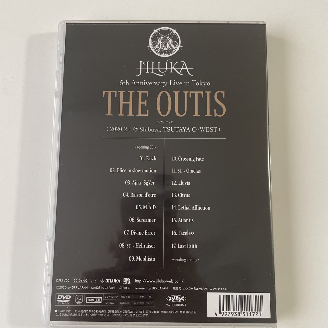 JILUKA ライブDVD THE OUTIS エンタメ/ホビーのDVD/ブルーレイ(ミュージック)の商品写真