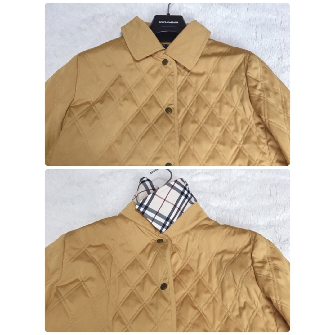 BURBERRY(バーバリー)の極美品 希少カラー BURBERRY キルティングジャケット ノバチェック  レディースのジャケット/アウター(ブルゾン)の商品写真