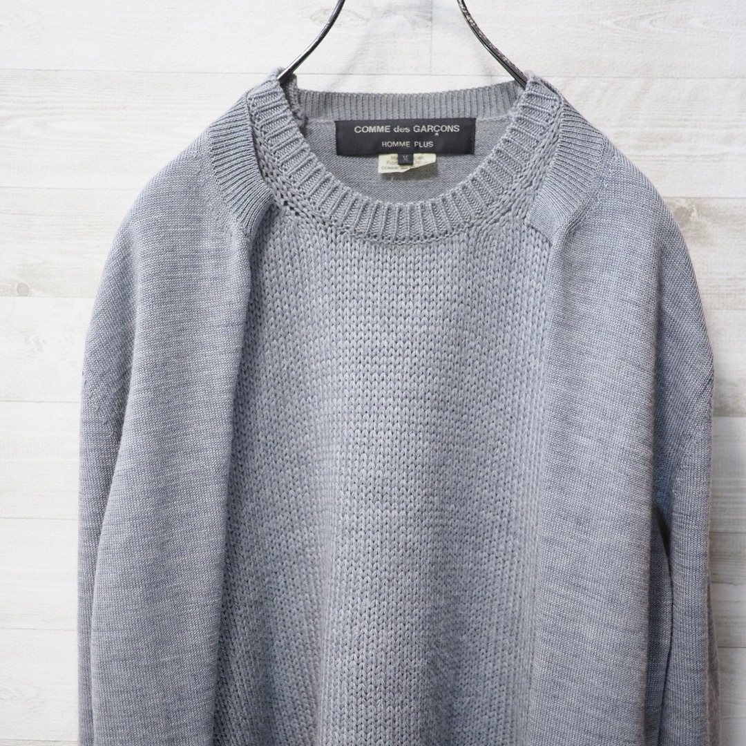 COMME des GARCONS HOMME PLUS(コムデギャルソンオムプリュス)のCDG HOMME PLUS 17AW レイヤードロングニット-Gray/M メンズのトップス(ニット/セーター)の商品写真