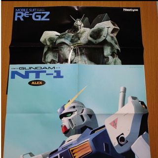 ポスター ガンダム ガンプラ 雑誌 付録 2枚セット(ポスター)