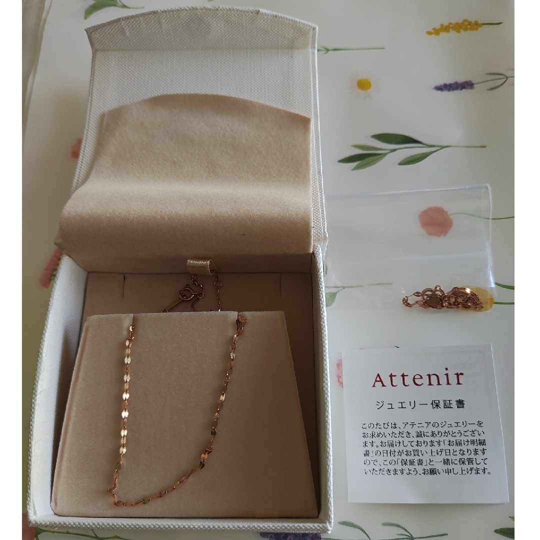 Attenir(アテニア)のk10ゴールドチェーンネックレス　ブレスレット レディースのアクセサリー(ネックレス)の商品写真