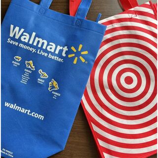 【新品・未使用】Walmartエコバッグ ＋【数回使用】Targetエコバッグ(エコバッグ)