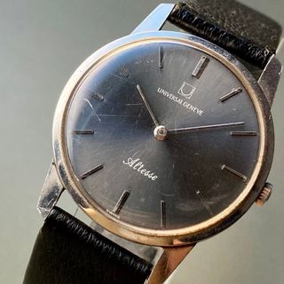 ユニバーサルジュネーブ(UNIVERSAL GENEVE)の【動作品】ユニバーサル・ジュネーブ アンティーク 腕時計 手巻き メンズ スイス(腕時計(アナログ))