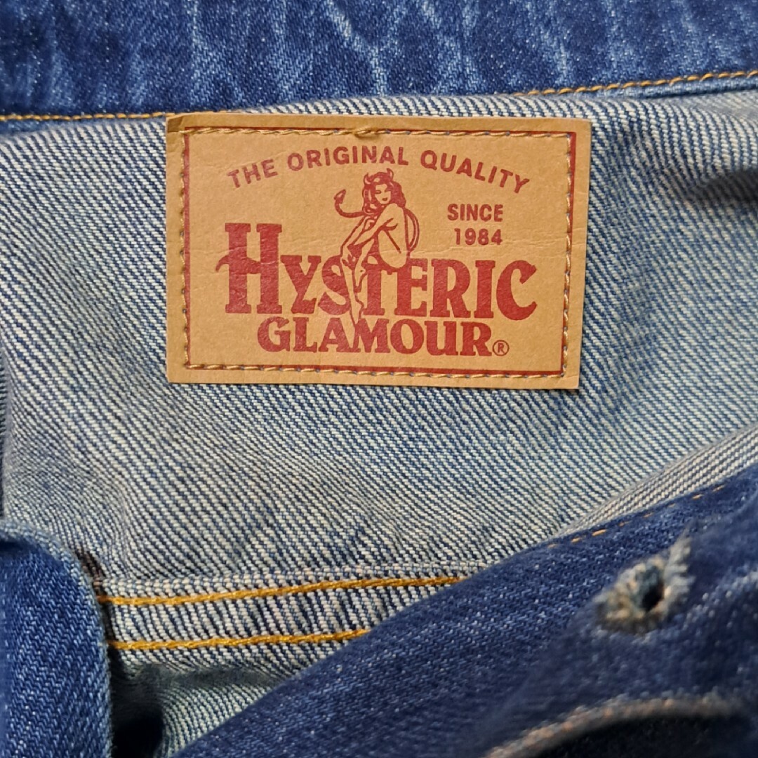 HYSTERIC GLAMOUR(ヒステリックグラマー)の定価4万　ヒステリックグラマー　ヒスデビル刺繍　3RD デニムジャケット　Ｍ メンズのジャケット/アウター(Gジャン/デニムジャケット)の商品写真