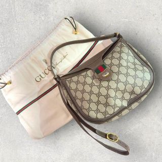 グッチ(Gucci)の【良品】オールドグッチ ショルダーバッグ　シェリー　スプリーム　フラップ型(ショルダーバッグ)