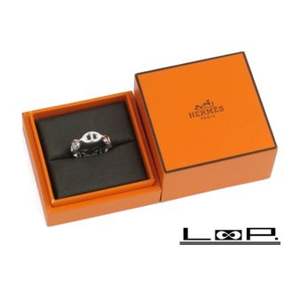 エルメス(Hermes)の■新同■磨き済■　エルメス アンシェネ リング 指輪 シルバー SV #58 箱 【86137】(リング(指輪))