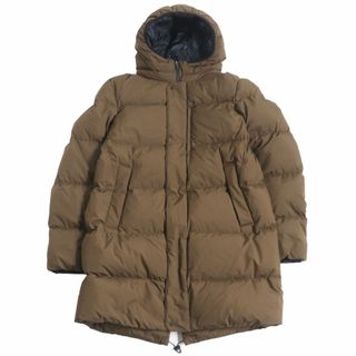 ヘルノ(HERNO)の美品□2021年製 HERNO/ヘルノ PI186UL LAMINAR/ラミナー GORE-TEX フーデッド WZIP ダウンコート/ジャケット ブラウン 50 正規品 メンズ(ダウンジャケット)