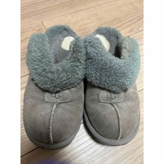 アグ(UGG)のUGG もこもこサンダルスリッパ グレー 灰色(サンダル)